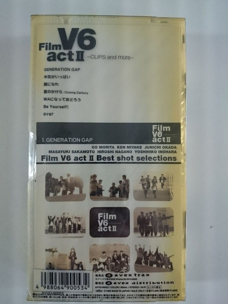 Film V6 actⅡ CLIPS and more VHS 新品_画像2