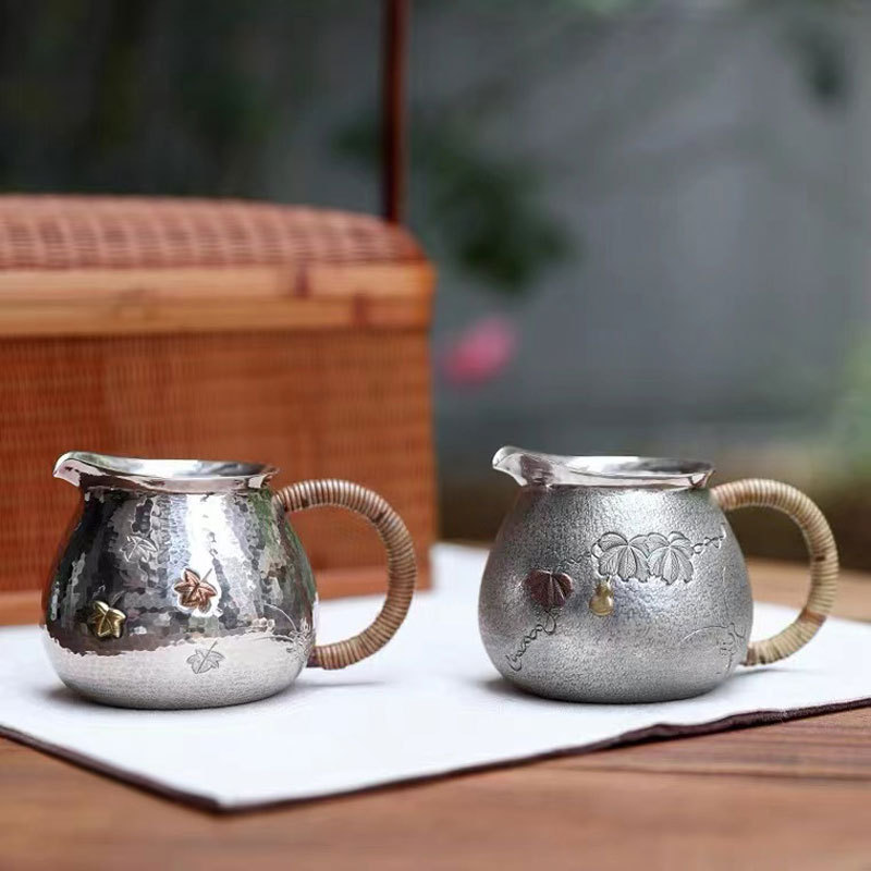 LC981008A-33★999純銀★伝統茶道 職人手作り シルバー 銀製 独特の プレゼント