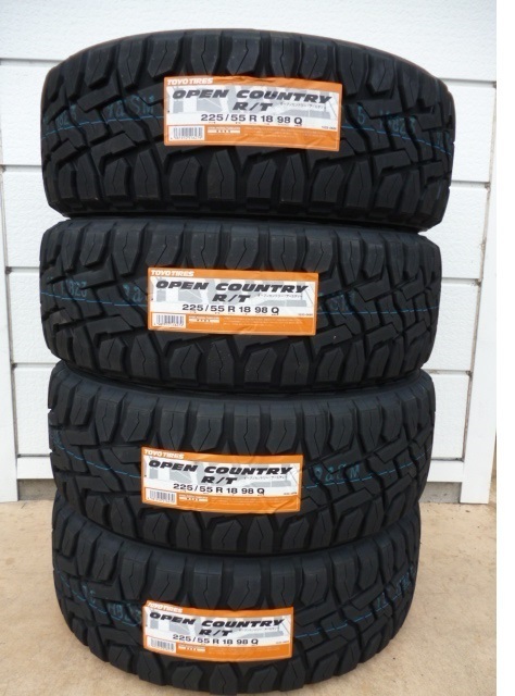 TOYOオープンカントリーR/T☆225/55R18☆4本セット☆デリカD5