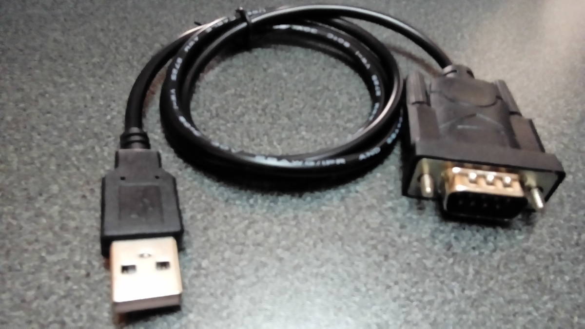 USB RS232C 変換ケーブル　USB-シリアル　Windows10 64bit対応 (フリマ出品、ゆうパケット)