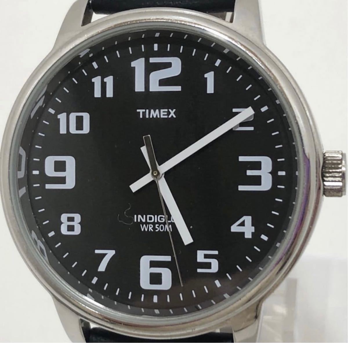 T292 TIMEX 50M INDIGLO WR クォーツ タイメックス メンズ腕時計 