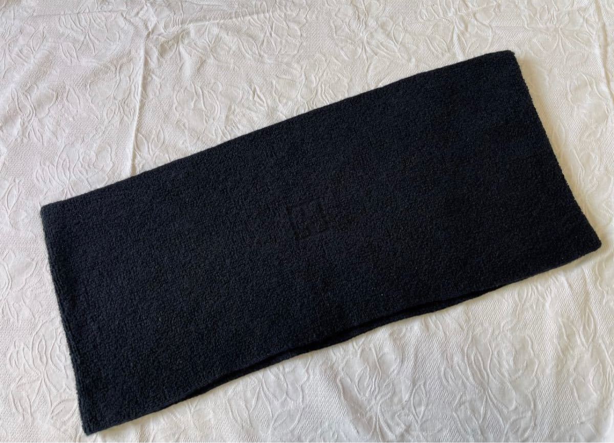 サイズ交換OK】 K079 美品☆ 黒 ブラック カシミヤ100% マフラー