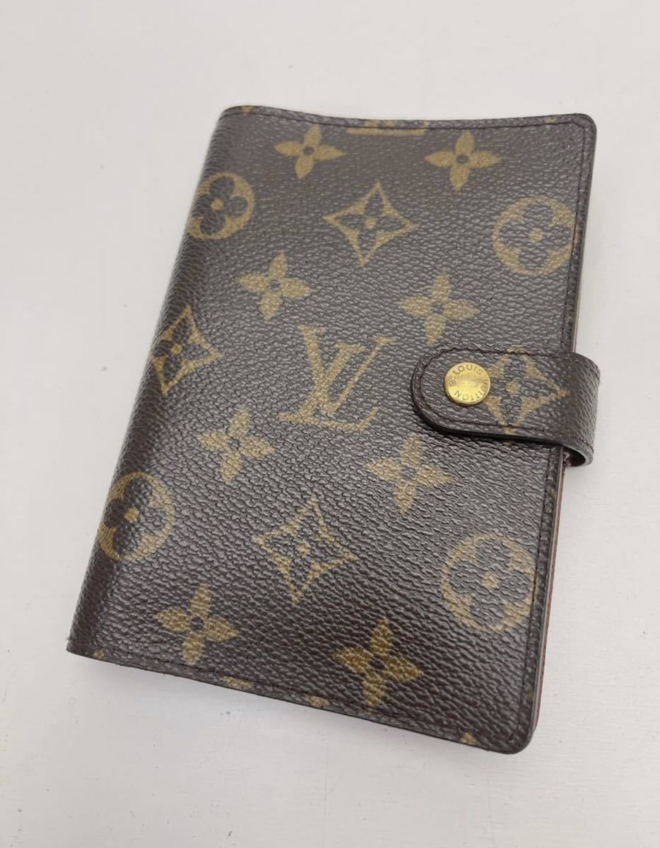 D417 美品☆ ルイヴィトン LOUIS VUITTON モノグラム 手帳カバー