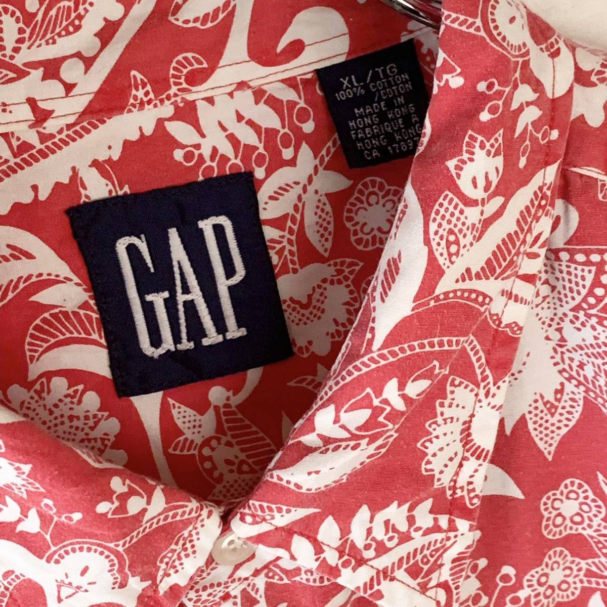90s OLD GAP オールド ギャップ 半袖 ペイズリー シャツ ヴィンテージ