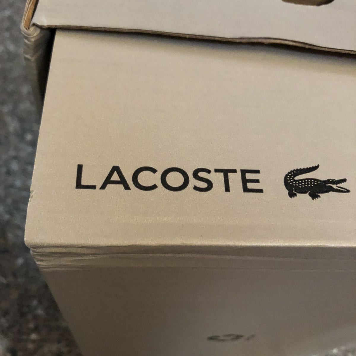 ラコステ スニーカー 24cm 黒 レディース 箱あり Lacoste