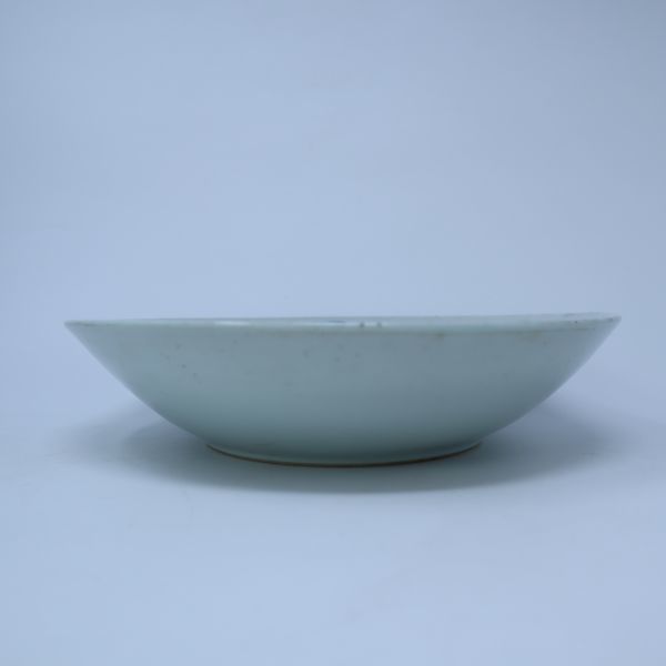 fd40005 染付青花魚文皿鯉盤径約23cm 高さ5cm 中国陶器中国古玩時代古