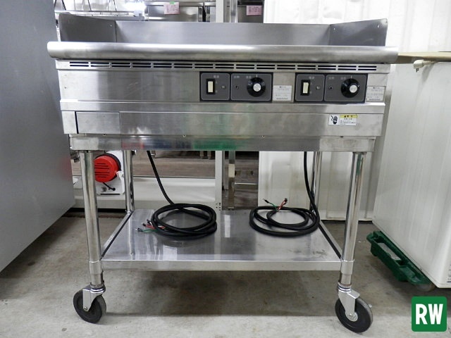  electric griddle Fuji Mac FEFT90-2TS three-phase 200V teppanyaki machine iron plate plate grill . pcs attaching [3-218102]