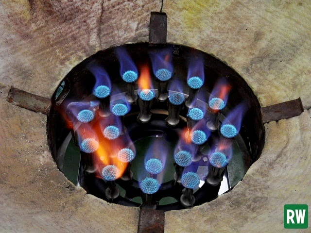 ガス回転釜 NITCHO/日本調理機 DGK-30C LPガス 目盛付き (60L) 煮炊き釜 給食 業務用 [3-217970]_画像8