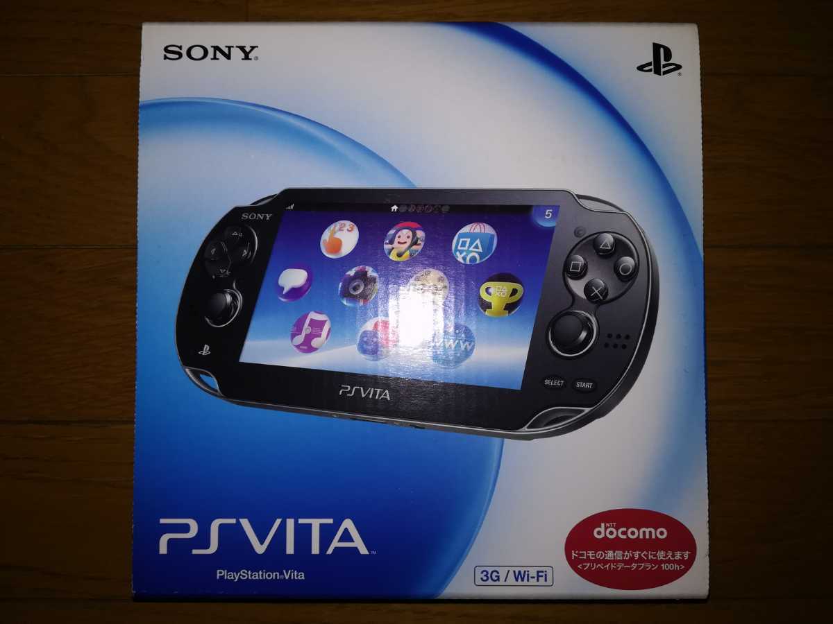 SONY PS Vita PCH-1000 本体 3G/Wi-Fiモデル クリスタル・ブラック 