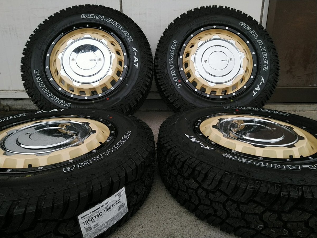 付与 ジムニー サマータイヤ 195R16 ヨコハマ ジオランダー X-AT
