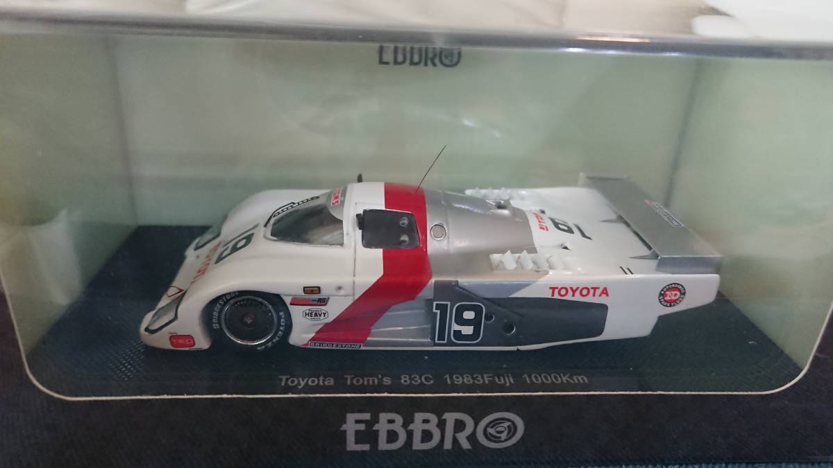 1/43 EBBRO 1983年富士1000km トヨタトムス83C#19 松本恵二、星野薫、関谷正徳_画像1