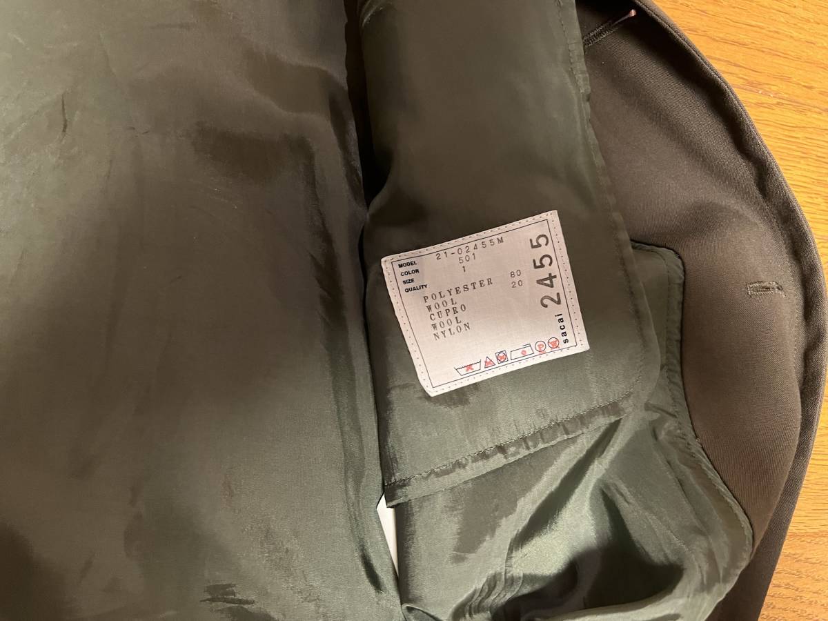 Yahoo!オークション - 綾野 剛 着用 21SS sacai Suiting Coat 1 Yahoo!オークション - 綾野 剛 着用 21SS sacai Suiting Coat 1