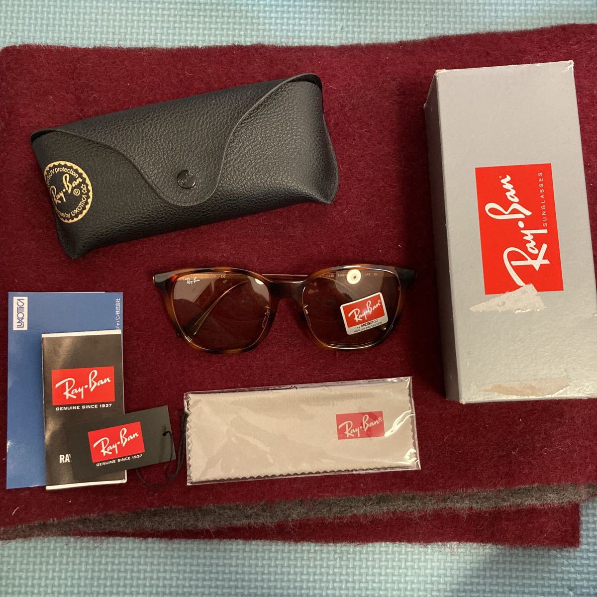 14時までの注文で即日配送 Ray-ban サングラス べっ甲 ケース、メガネ