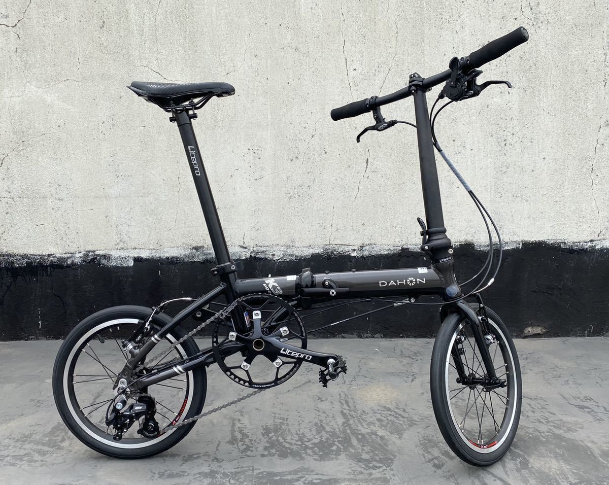 ダホン DAHON K3 折り畳み自転車 カスタマイズ ガンメタルブラック 3速