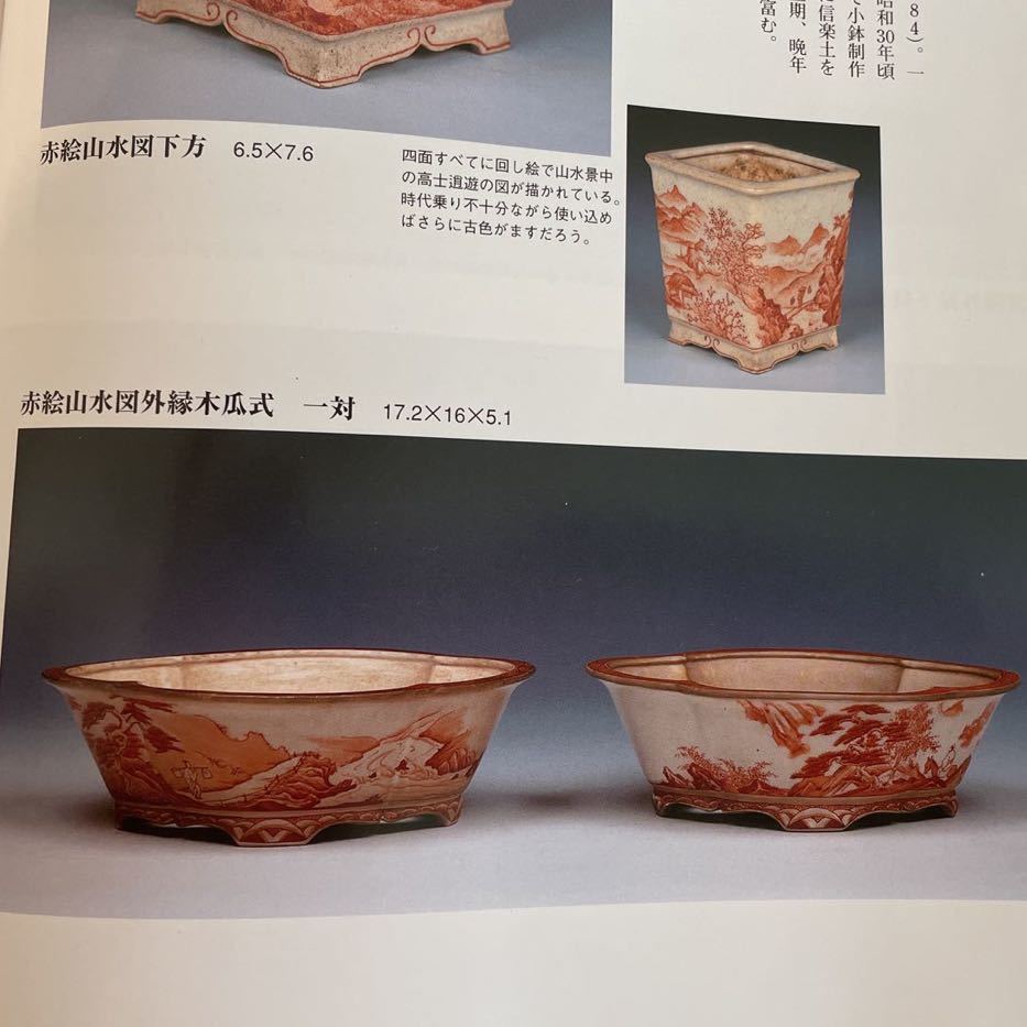 Yahoo!オークション - 宮崎一石 赤絵山水図外縁木瓜式 盆栽鉢 Yahoo!オークション - 宮崎一石 赤絵山水図外縁木瓜式 盆栽鉢