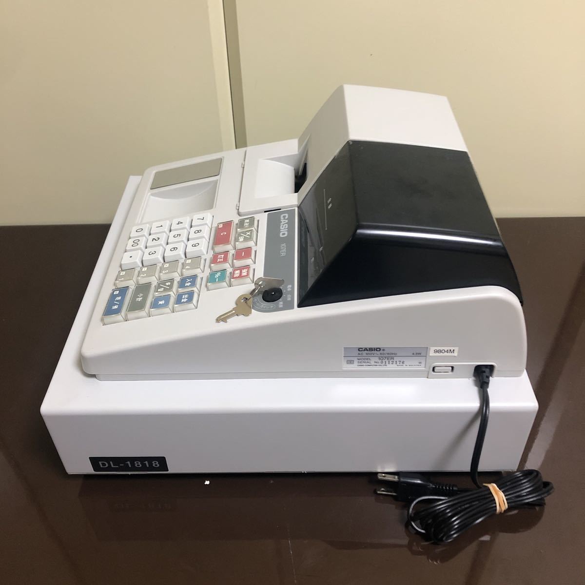 美品 CASIO カシオ 電子レジスター 107ER 電卓機能搭載 DL-1818 美品 CASIO カシオ 電子レジスター 107ER 電卓機能搭載 DL-1818