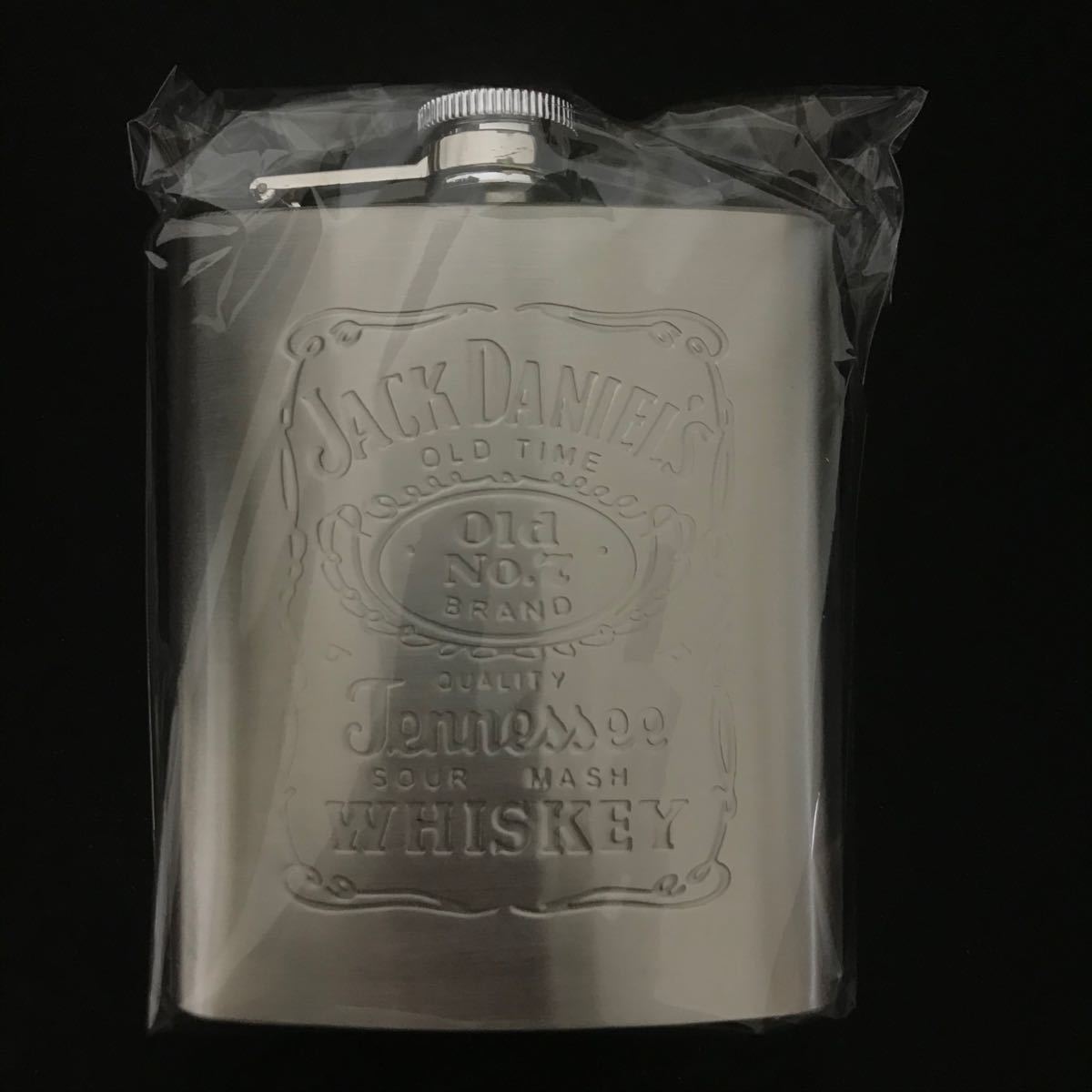 スキットル アウトドア BBQ ウイスキー ボトル　キャンプ　ジャックダニエル 携帯用 ステンレス製 JACK