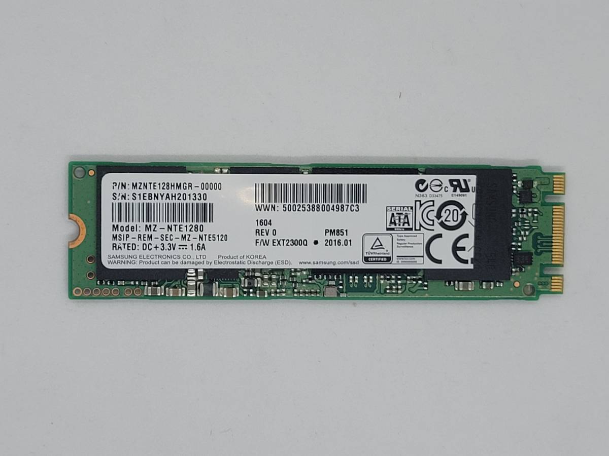 【M.2 SSD128GB】★Samson　サムソン★（管：CW3-SS-201330）■MZ-NTE1280■動作確認済み　フォーマット済み 