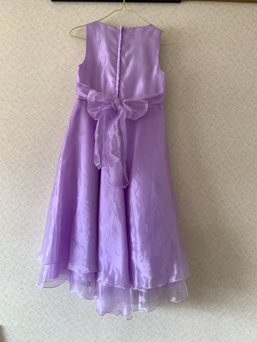 子供用ドレス 紫 150 発表会 パーティー 仮装 フォーマルドレス _画像3