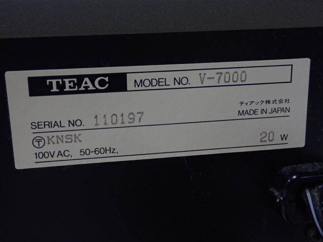 TEAC ステレオカセットデッキ V-7000 ティアック ∵ 65DA6-9_画像5
