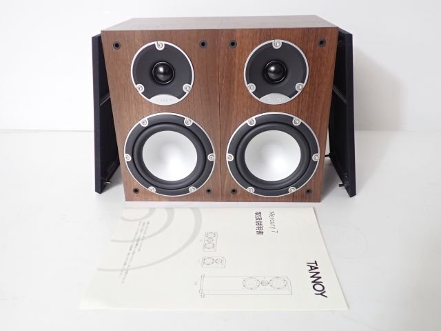 【良品】TANNOY タンノイ 2Wayブックシェルフ型スピーカー Mercury 7.1 ペア ★ 65F25-4_画像1