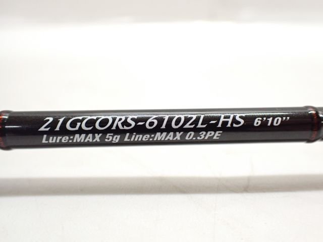 OLYMPIC オリムピック アジングロッド/ルアーロッド 21GCORS-6102L-HS 21コルト 2ピース 竿袋付き 釣り具 フィッシング ∬ 65DF8-1_画像2