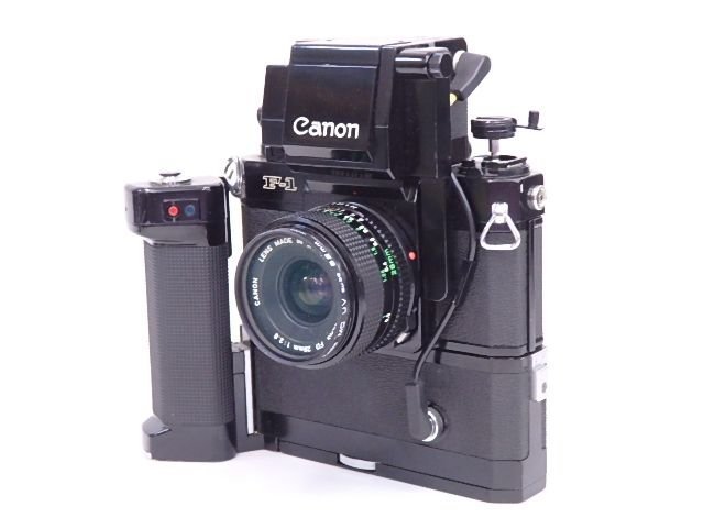 Canon/キヤノン フィルム一眼レフカメラ F-1/FD 28mm F2.8 SERVO EE FINDER・MOTOR DRIVE MF付 § 65F41-1_画像2