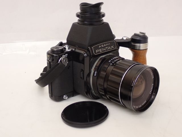 PENTAX ペンタックス 中判フィルムカメラ 6X7 ボディ 後期型 + レンズ 3本セット TTL/ウエストレベルファインダー付き □ 65F8E-1_画像2