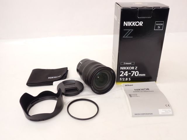 【良品】Nikon ニコン ミラーレス用ズームレンズ NIKKOR Z 24-70mm F2.8 S Zマウント フィルター/フード/元箱/説明書付き □ 65F28-5_画像1
