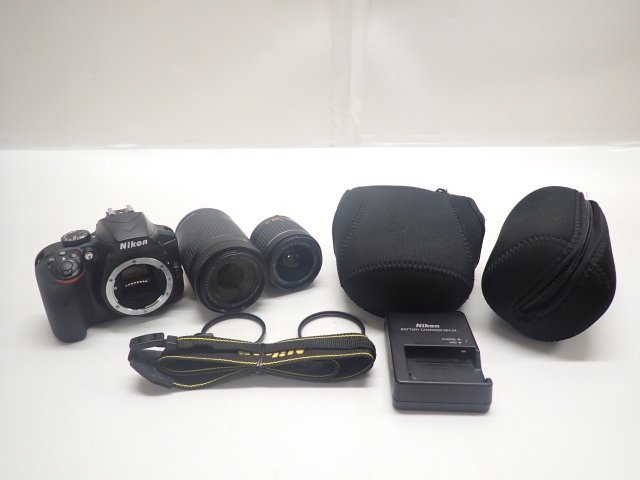 Nikon ニコン デジタル一眼レフカメラ D3400 Wズームキット AF-P DX NIKKOR 18-55mm F3.5-5.6G VR / 70-300mm F4.5-5.6G ED VR ∬ 660F4-1