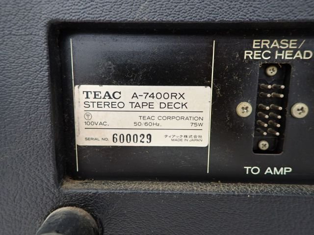 TEAC A-7400RX ティアック オープンリールデッキ タイマー TEAC A-7400RX ティアック オープンリールデッキ タイマー