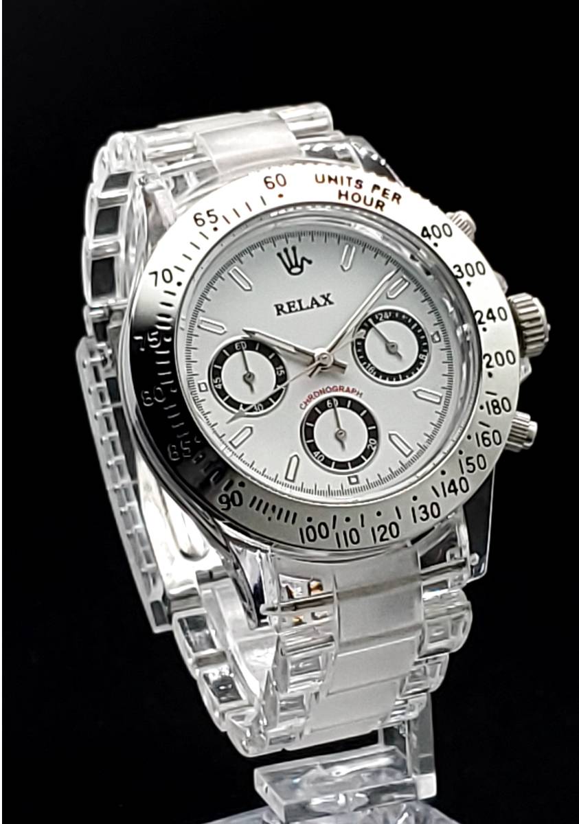 Yahoo!オークション - RELAX リラックス時計 王冠ロゴ 腕時計 クロノ