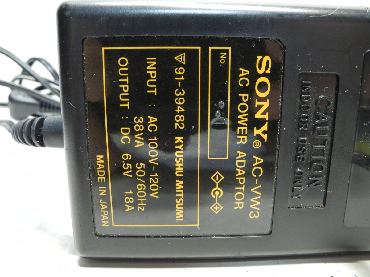 SONY оригинальный AC POWER ADAPTER AC-VW3 б/у 