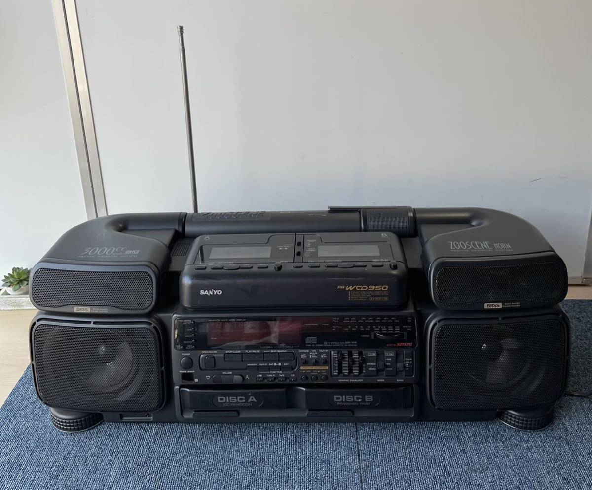 SANYO サンヨー PH-WCD950 ステレオラジカセ ZooSCENE ダブルカセット