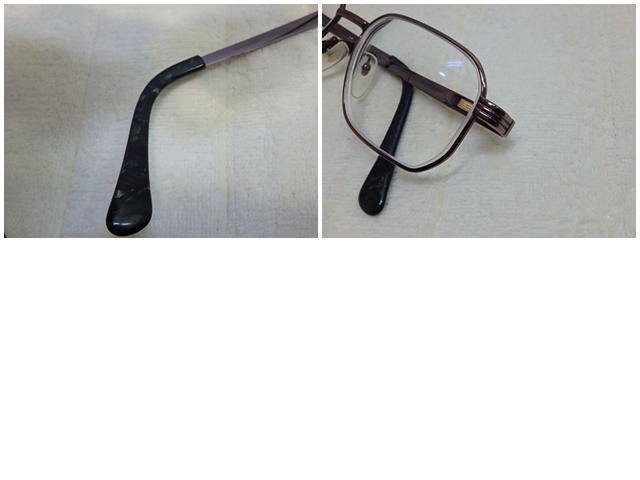 s205u　中古　BURBERRY 　バーバリー　眼鏡フレーム　めがね　メガネ　54□17-142　2509　部品パーツ取り用　ジャンク　_画像10