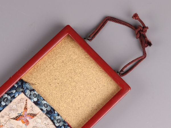 中国古玩 唐物 刺繍額 一対 時代物 極上品 初だし品 3771_画像4