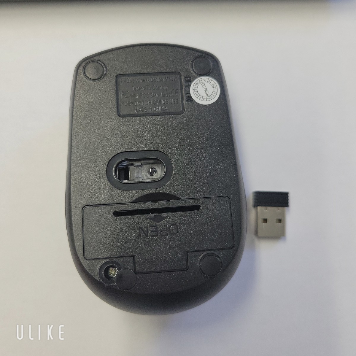 ワイヤレスマウス USB ブラック