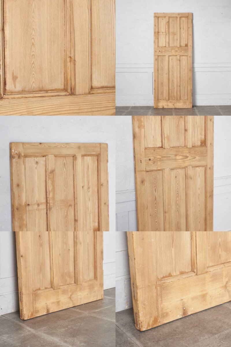 IZ58828F* Britain antique wood door old tree natural wood pine wooden . material fittings door bro can toDIY shop display lino beige .n