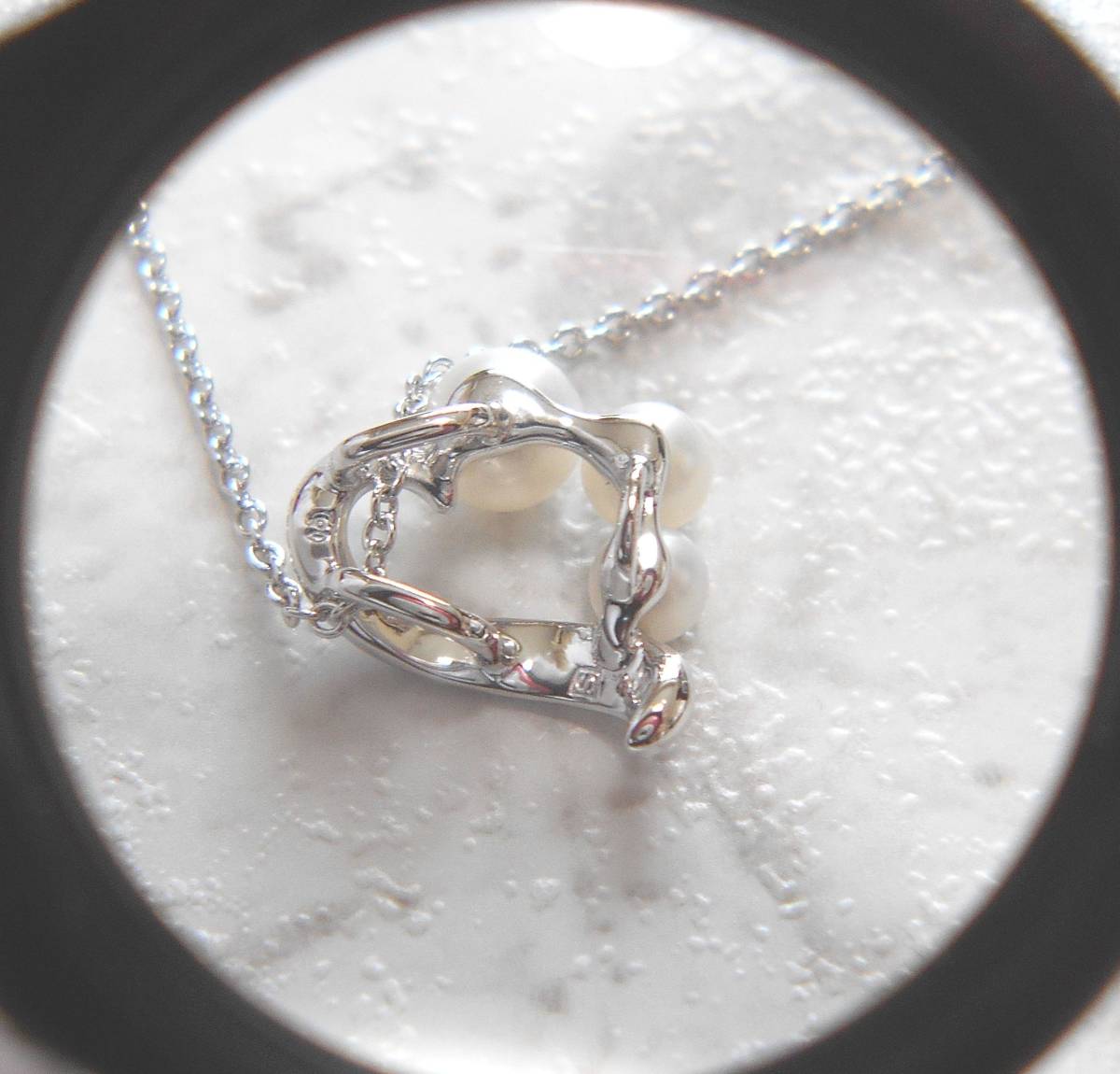 TASAKI ノエビアコラボ シルバー925 パール付きダイヤネックレス TASAKI ノエビア シルバーネックレス TASAKI ノエビアコラボ シルバー