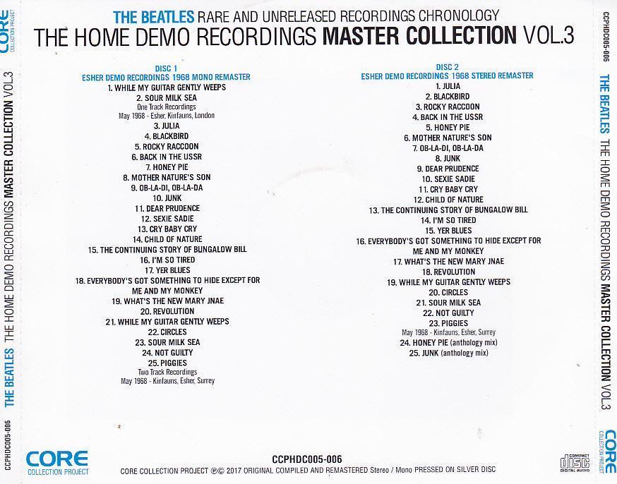 THE BEATLES / THE HOME DEMO RECORDINGS MASTER COLLECTION : RARE AND UNRELEASED RECORDINGS CHRONOLOGY 8CD_画像4
