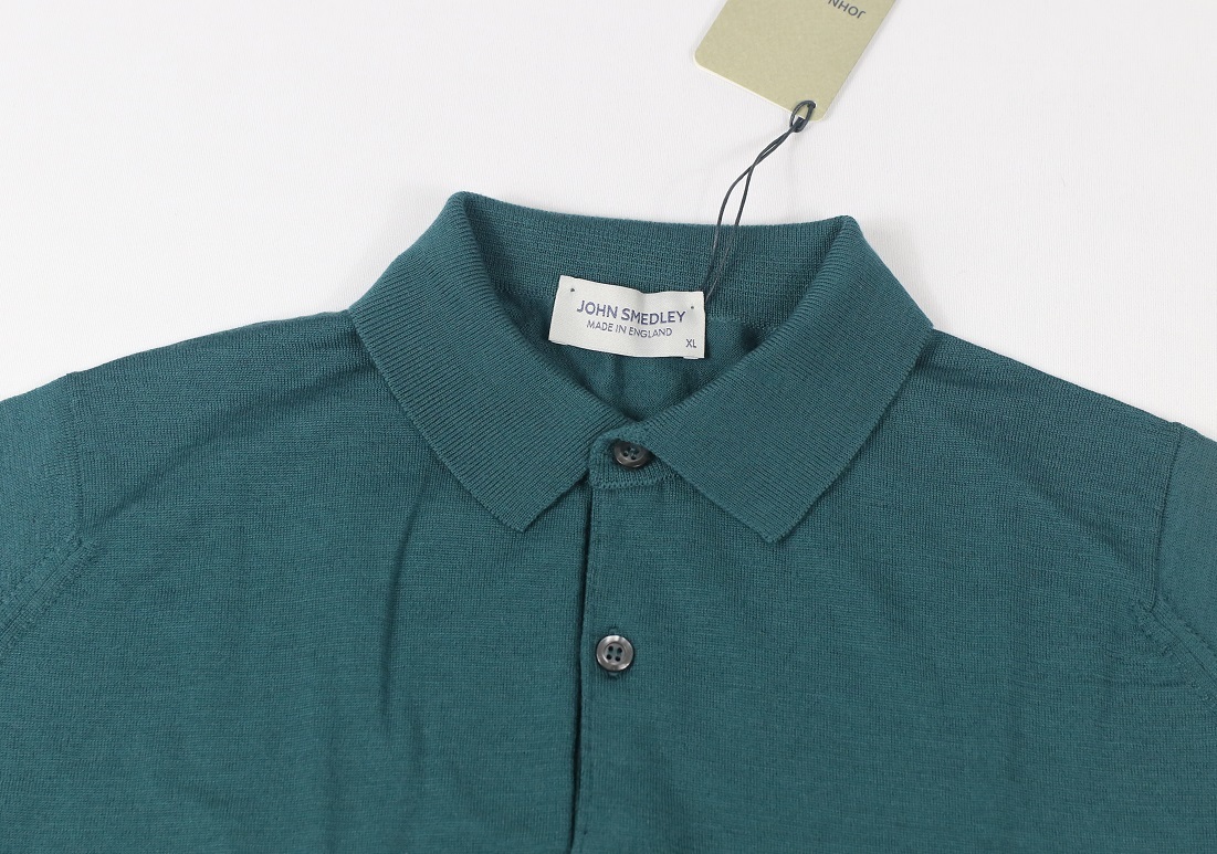 新品 John Smedley 最高級コットン・メリノウール Sサイズ ポロシャツ 