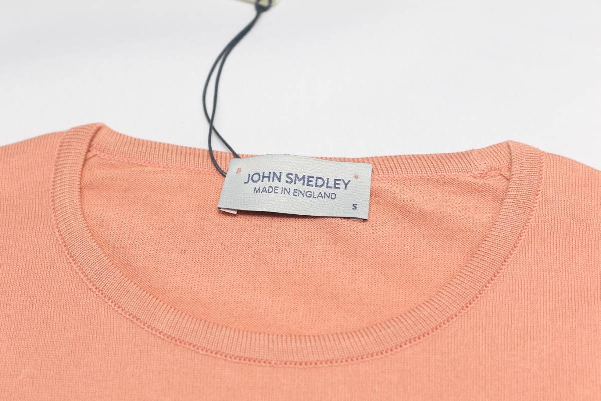 新品 John Smedley　ジョンスメドレー 最高級シーアイランドコットン　Tシャツ Sサイズ 　MADDER _画像2