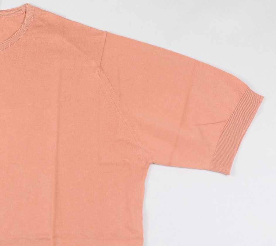 新品 John Smedley　ジョンスメドレー 最高級シーアイランドコットン　Tシャツ Sサイズ 　MADDER _画像3