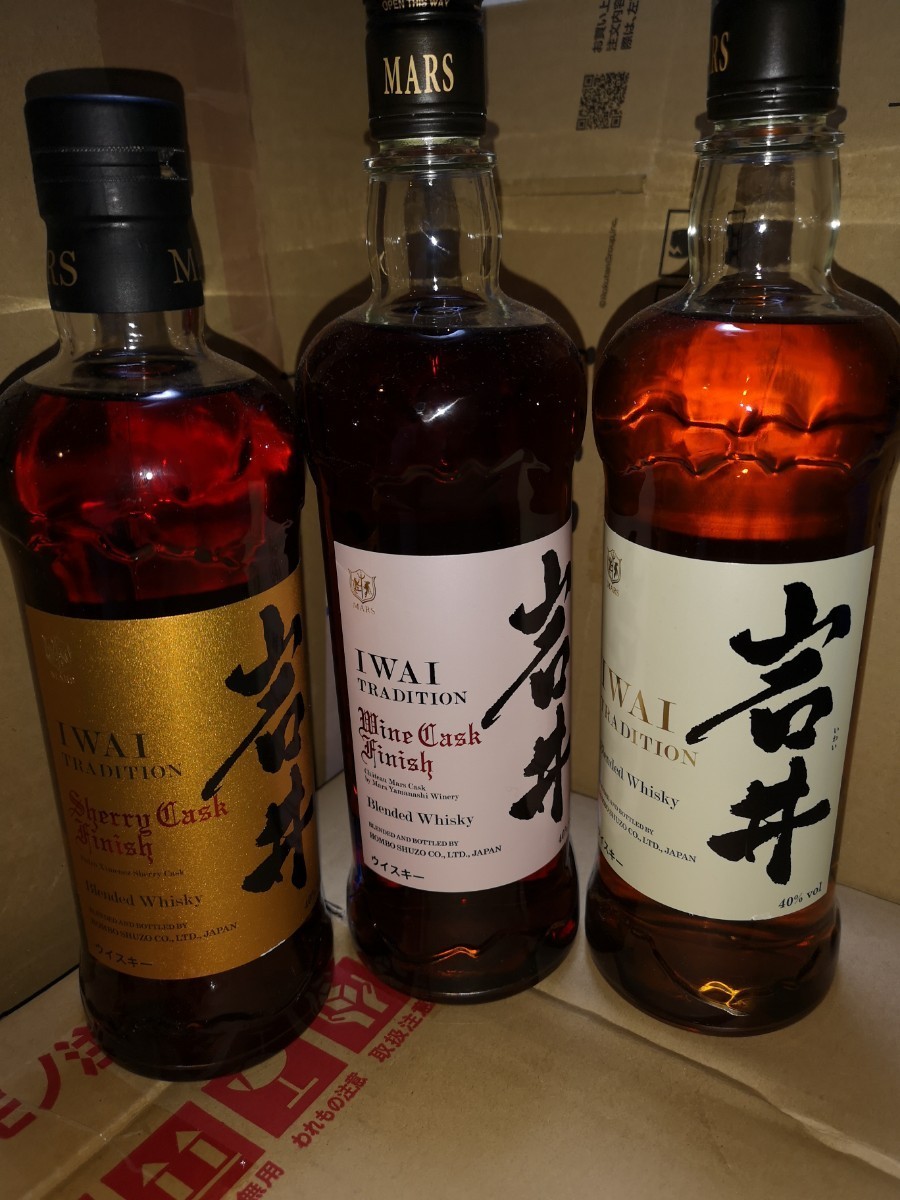 当店の記念日 越百 岩井ワインカスク 津貫蒸留所限定品 計3本