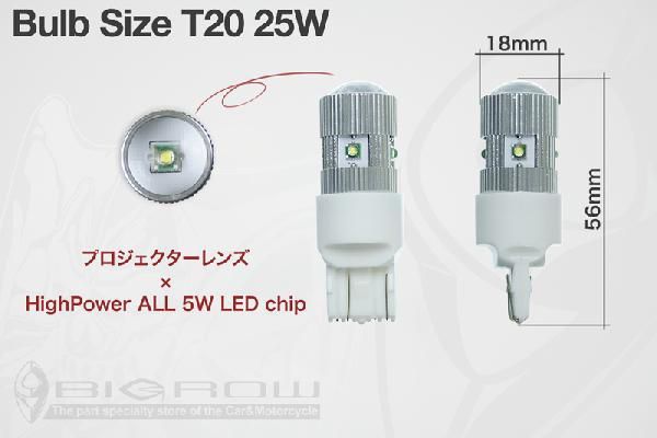 （超ハイパワー11W）T20 LED BULB黄（2球セット）（シングル球）_画像2