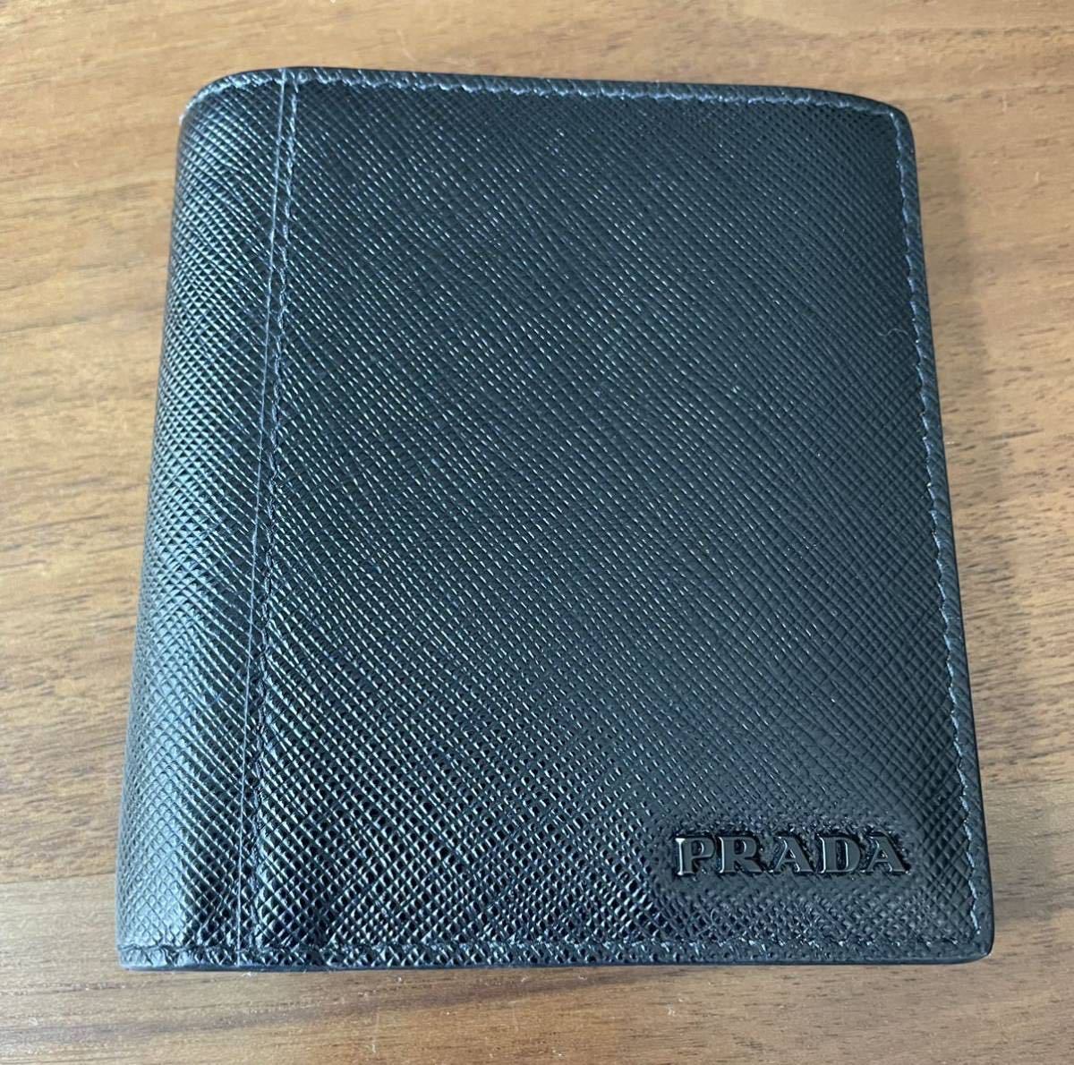 1円スタート☆ 美品 PRADA プラダ サフィアーノ カードケース レザー