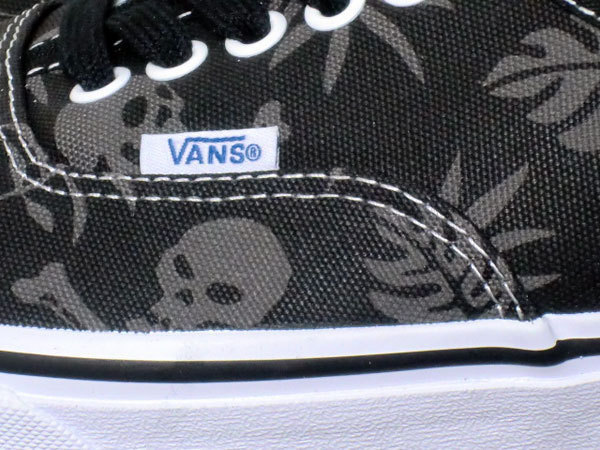 ●新品US企画VANS Authentic(Van Doren)Bk/Aloha skull US9 27cmの画像2