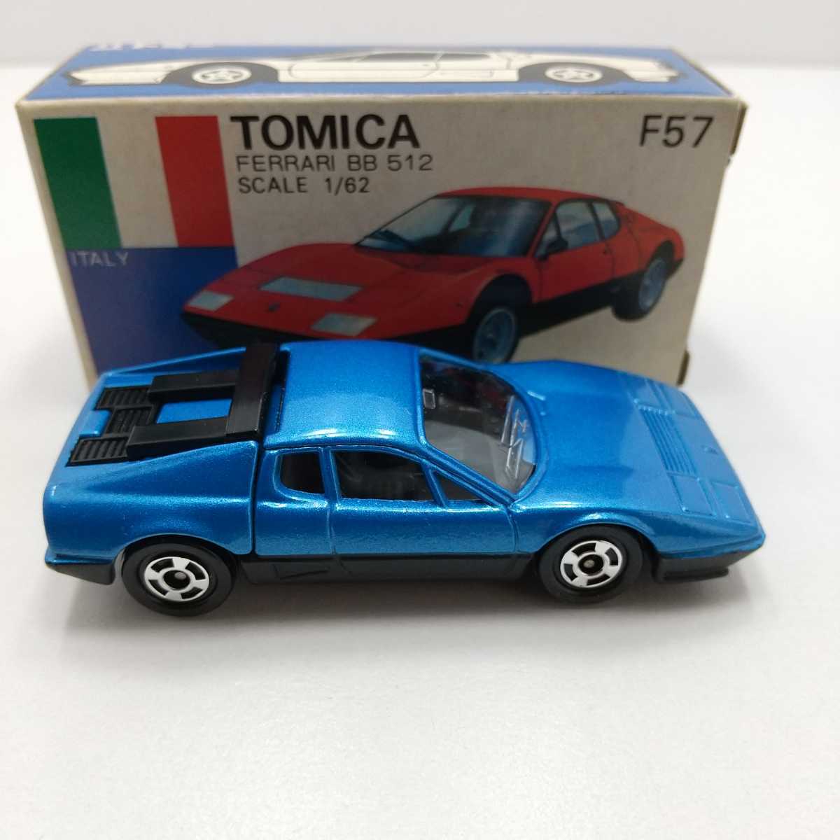 トミカ 青箱 フェラーリ BB 512 青/黒 日本製 の商品詳細 | ヤフオク