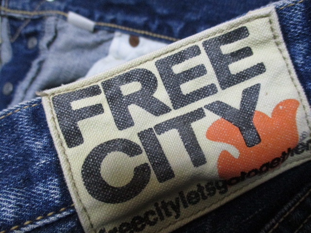 FREE CITY パッチワーク リメイク リペア加工 デニム 30 国内正規
