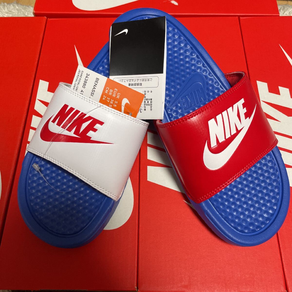 NIKE ナイキベナッシ トリコロール 24.0 未使用 | www